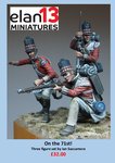 On the 71st! Three figure vignette: 54mm Officer and 2 privates 71st regt